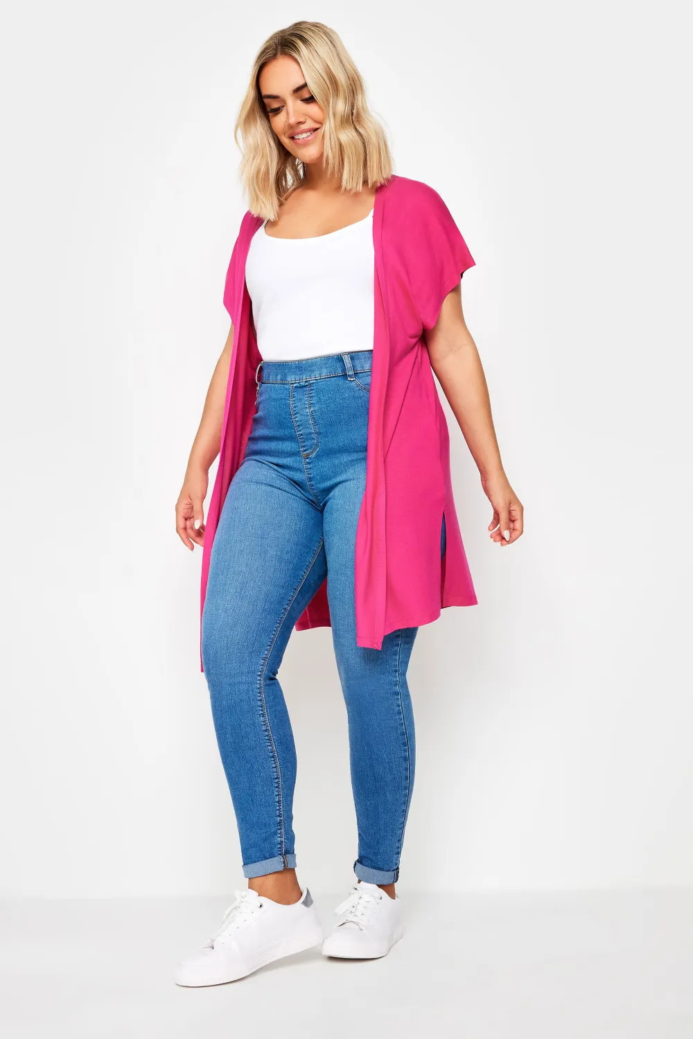 YOURS Curve Green Short Sleeve Cardigan