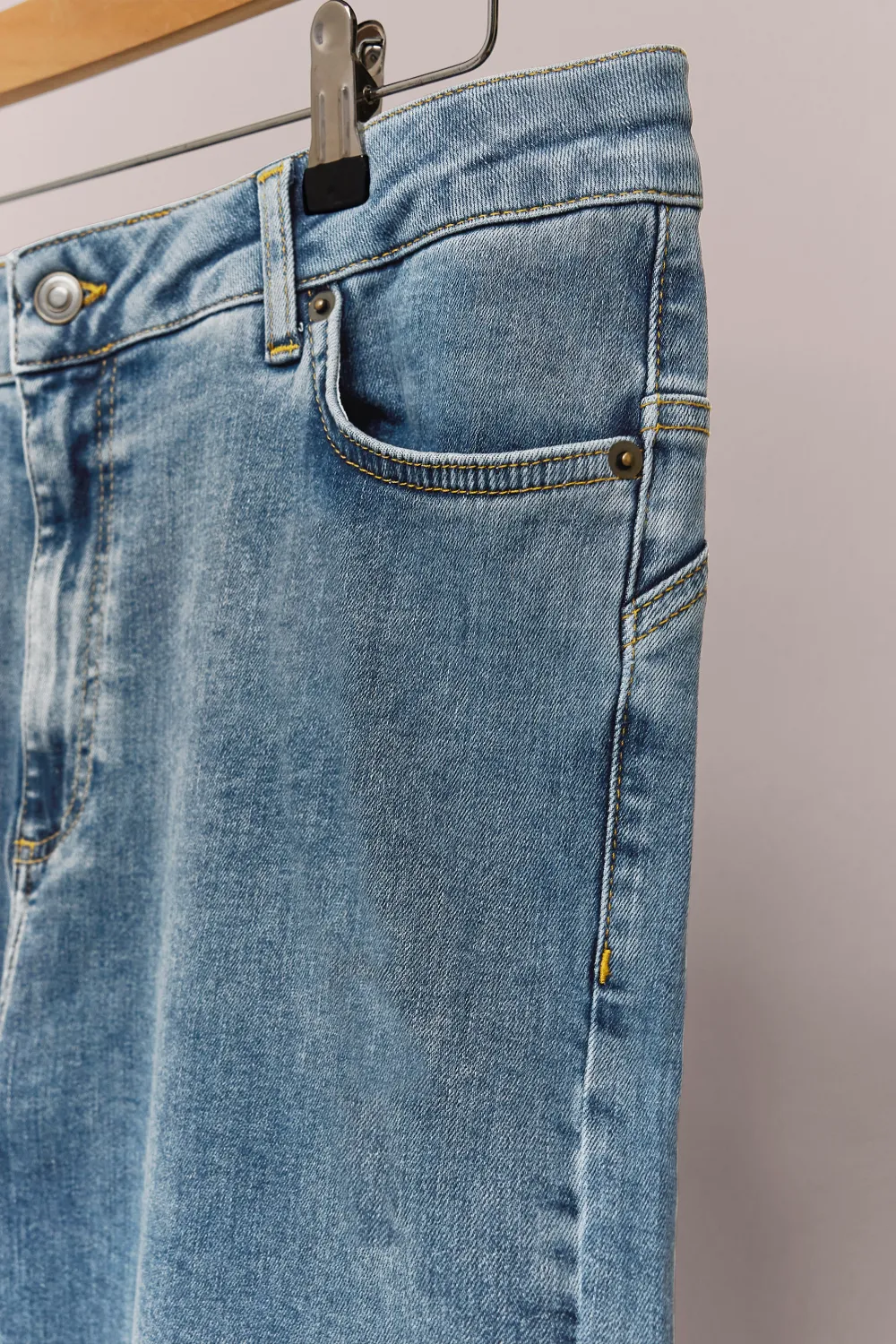 EVANS Curve Blue Mid Wash Contour Skinny Jeans