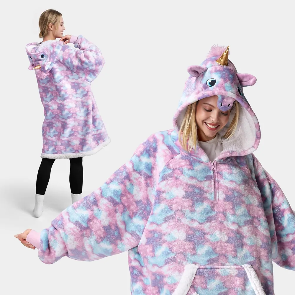 Panda Wearable Blanket Hoodie