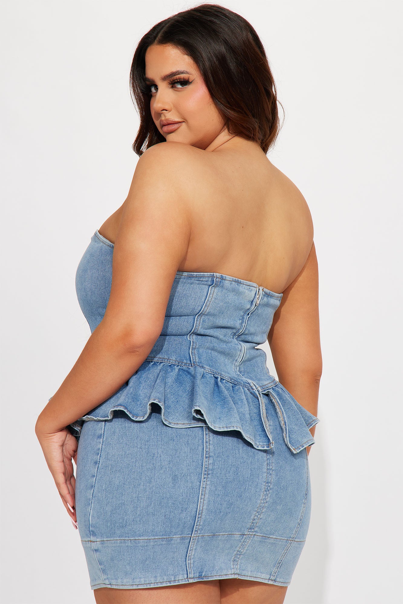 Arizona Denim Mini Dress - Light Wash