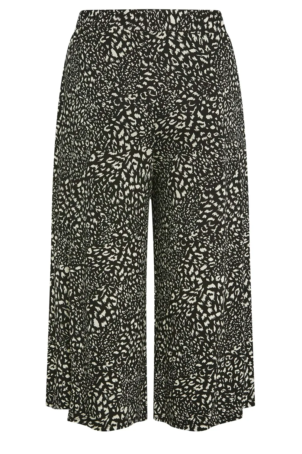 YOURS Curve Black Stretch Jersey Culottes