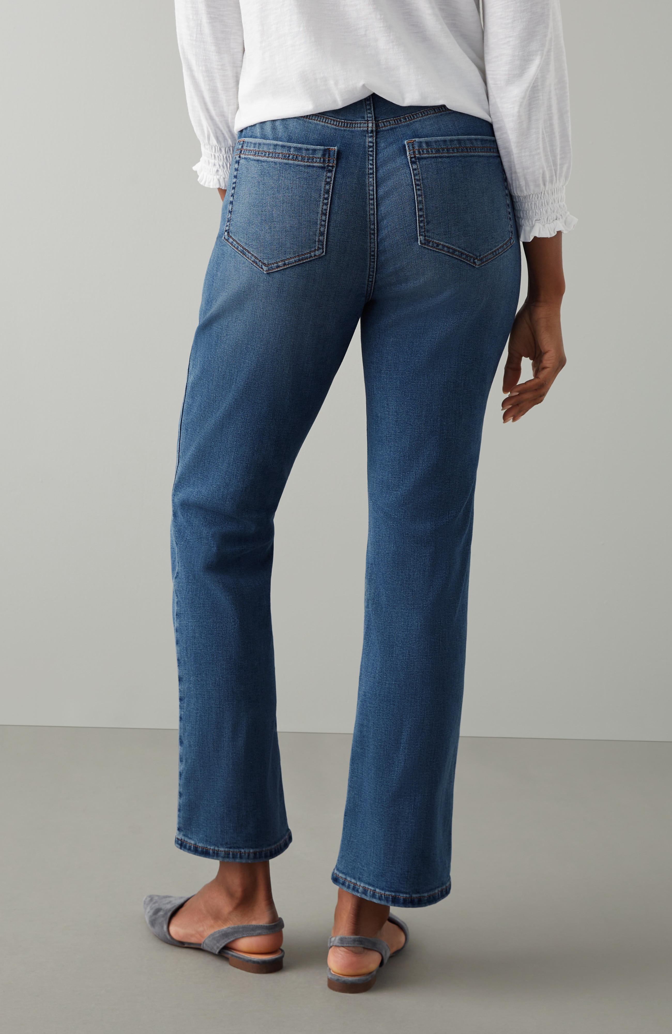 Curvy-Fit Demi-Boot Ankle Jeans