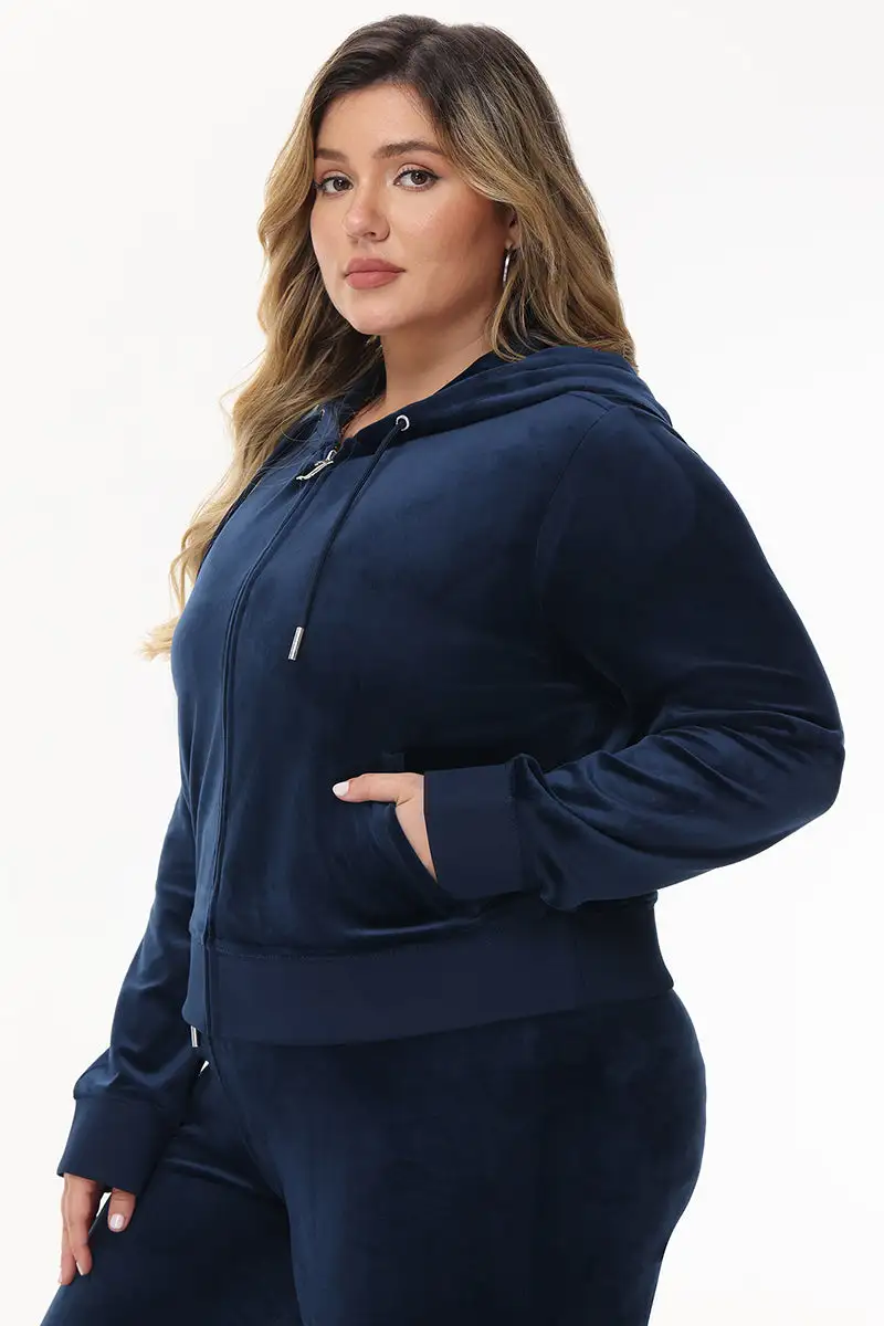 Bride Big Bling Velour Hoodie