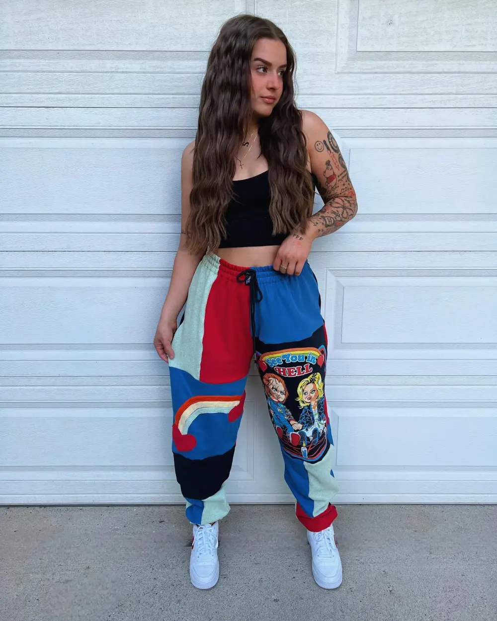 Navy sweatpants how perfect and cozy piece for your Halloween day