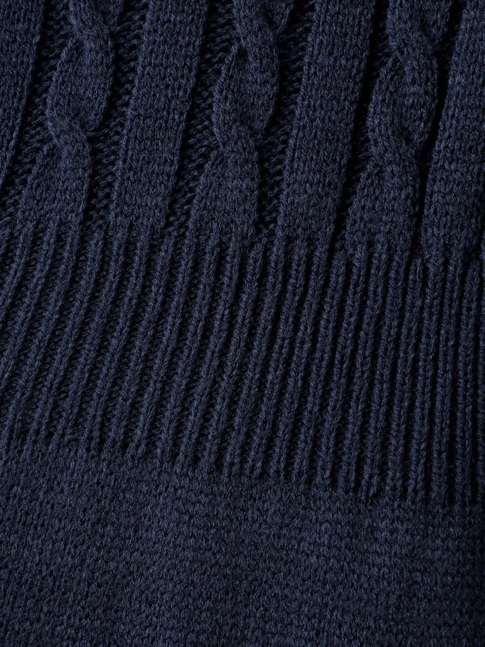 Cable Knit Cinched-Flared Waist Knit Cardigan