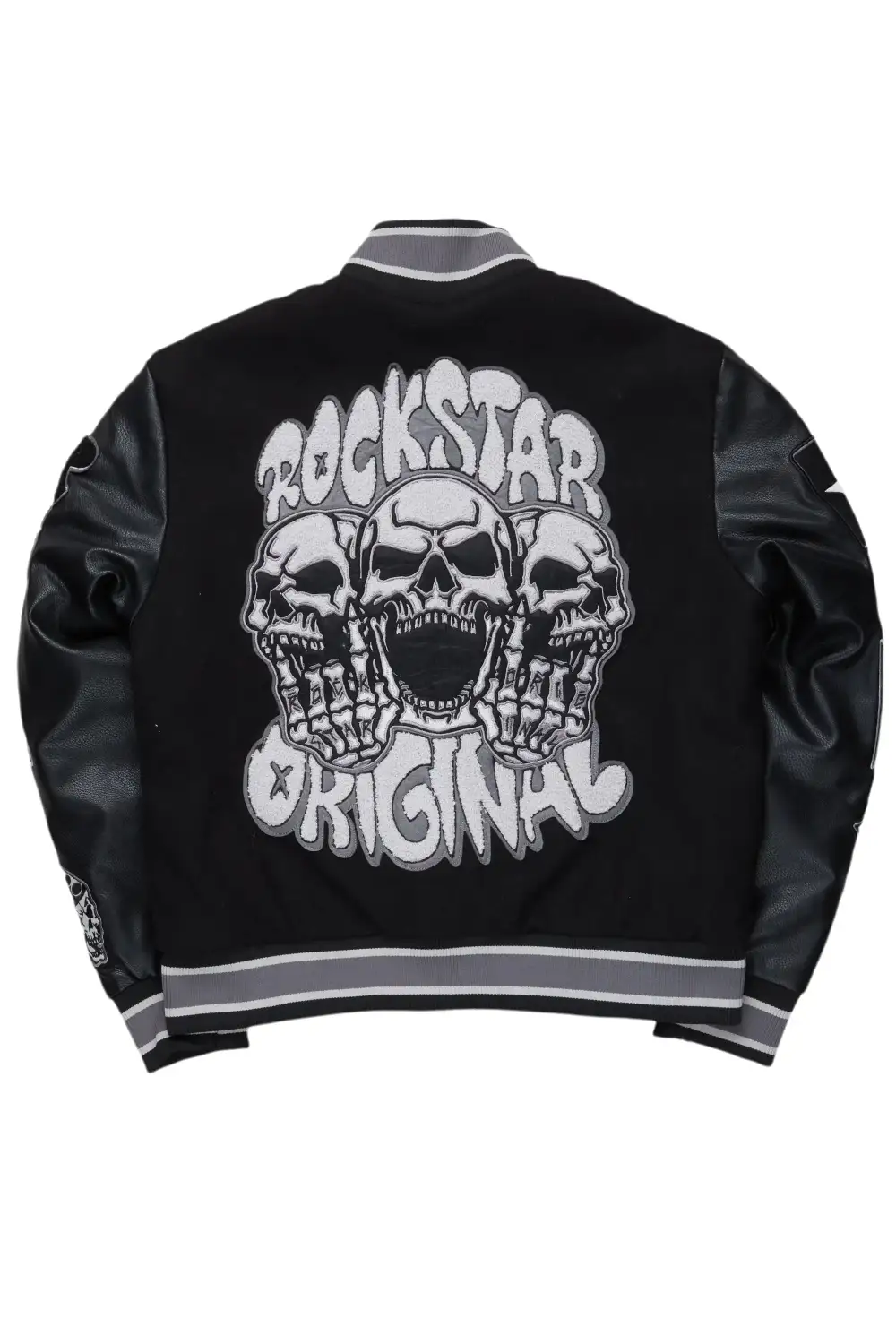 Vidar Black Varsity Jacket