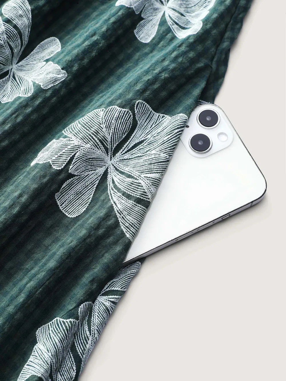 Floral Plaid Print Puffy Sleeve Midi Dress