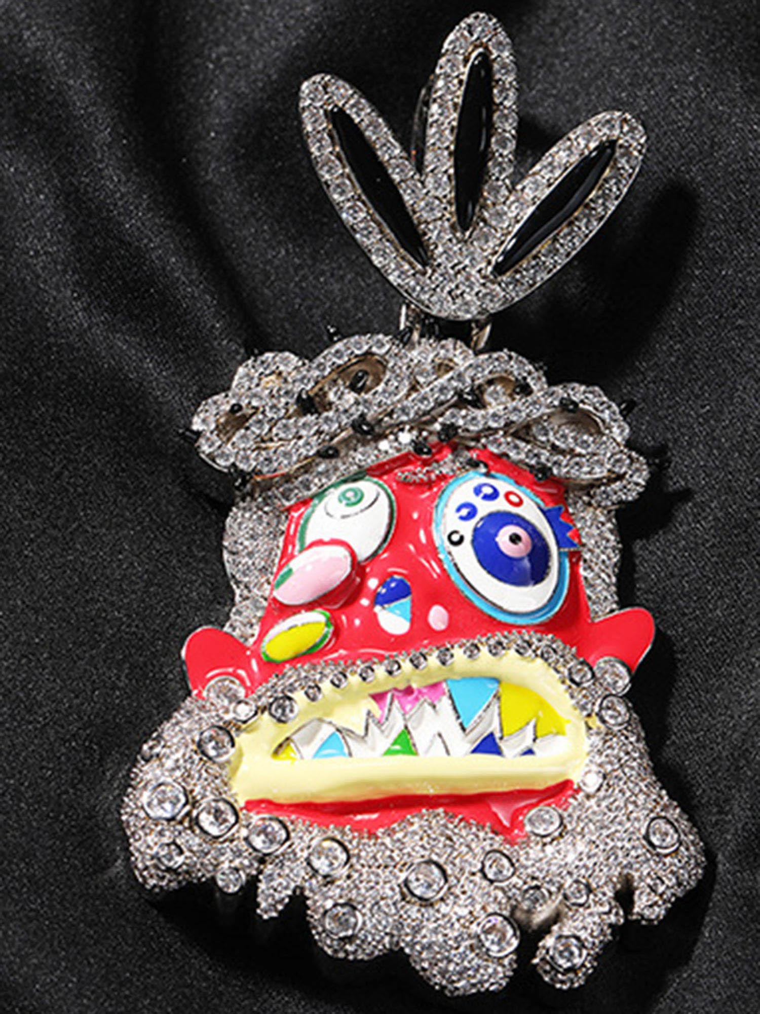 Hip Hop Utopia Zircon Necklace - 2082
