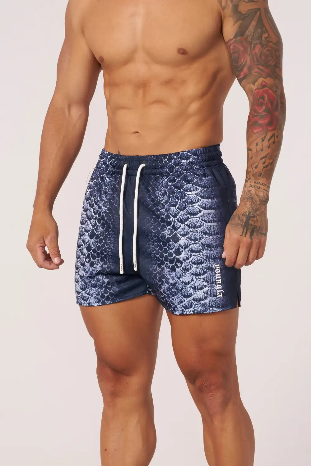 1128 - Animal Mesh Reversible Shorts