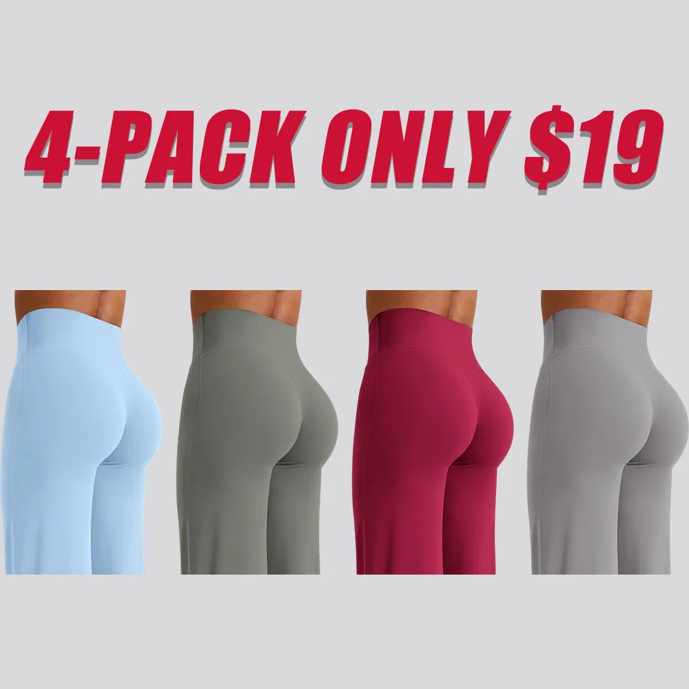 High-waisted straight-leg, seamless front-facing women's yoga leggings