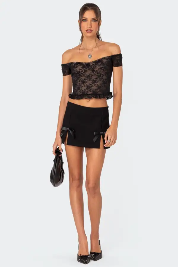 Addie Off Shoulder Lace Top