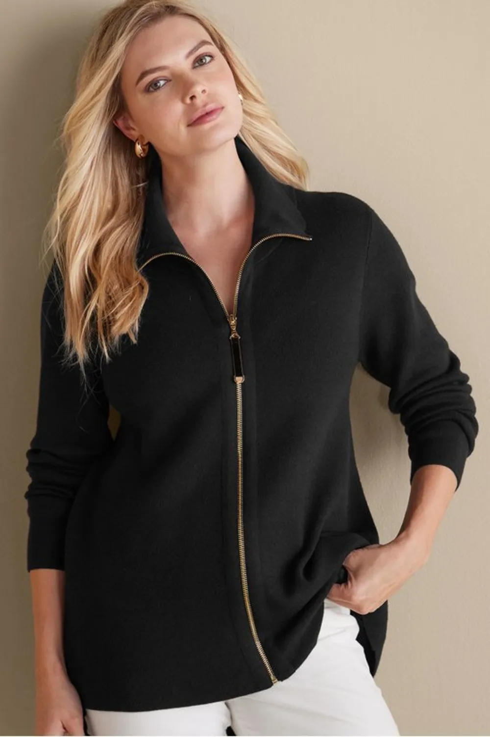 Meria Zip Cardi