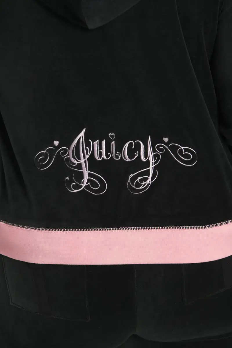 Plus-Size Sweetheart Cotton Velour Hoodie