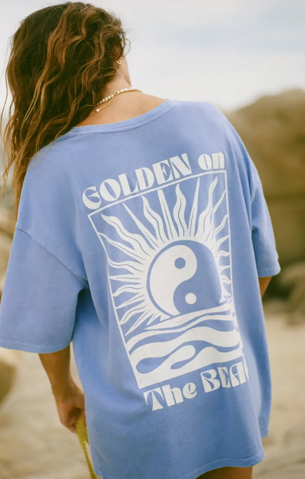 Golden SoCal Oversized Tee