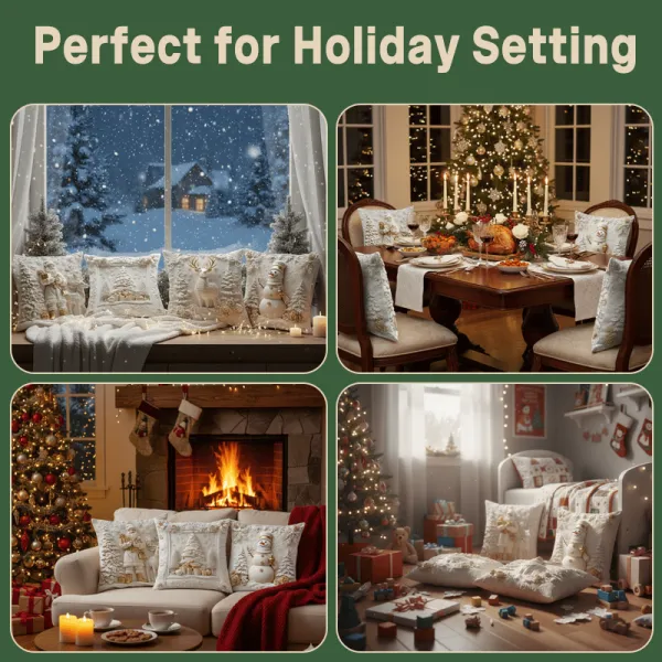 🎄Christmas Sale 60% OFF🔥Christmas Themed Cushion Cover