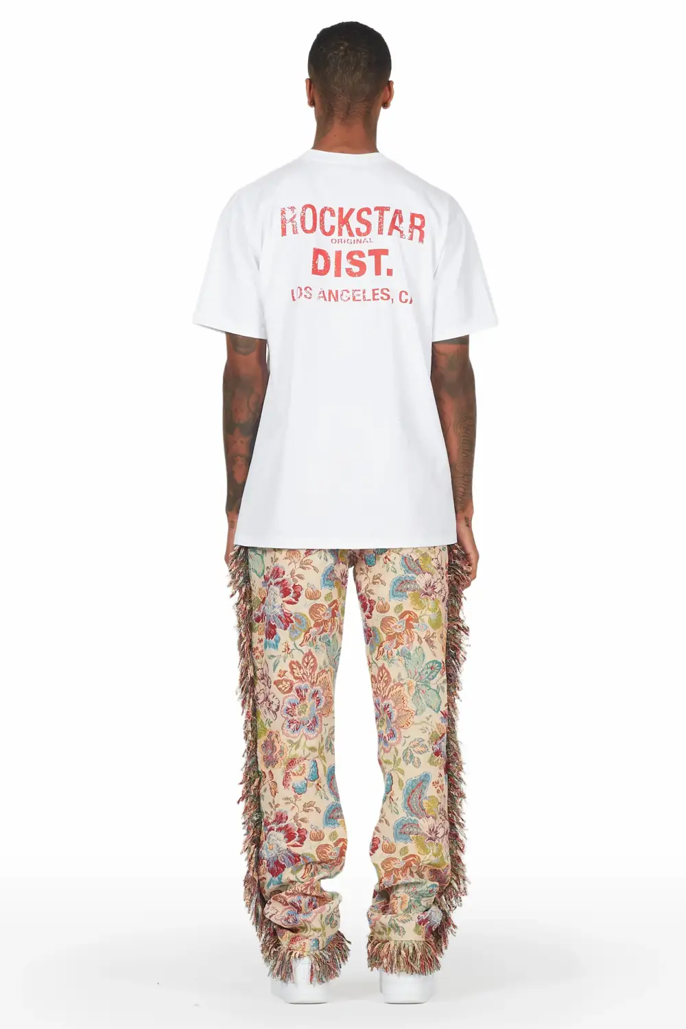 Carus Red/Beige Tapestry Pants