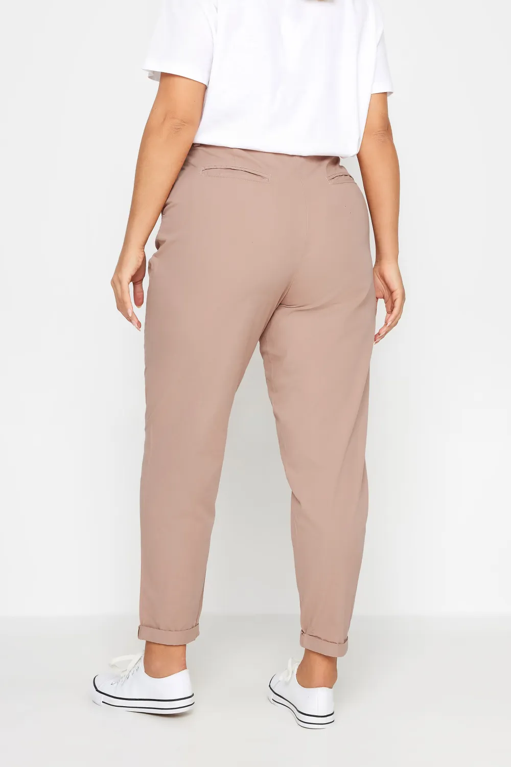 YOURS Curve Dark Blue Straight Leg Chino Trousers