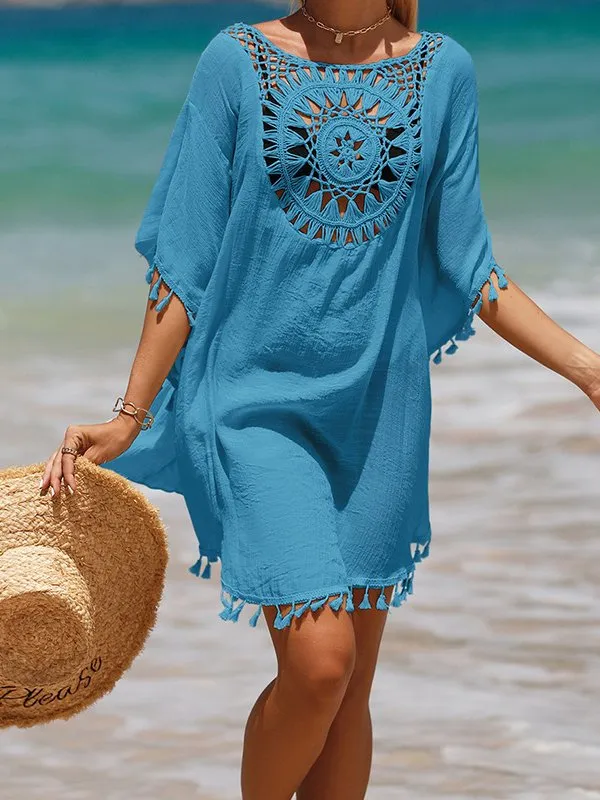 Vacation Plain Coverup