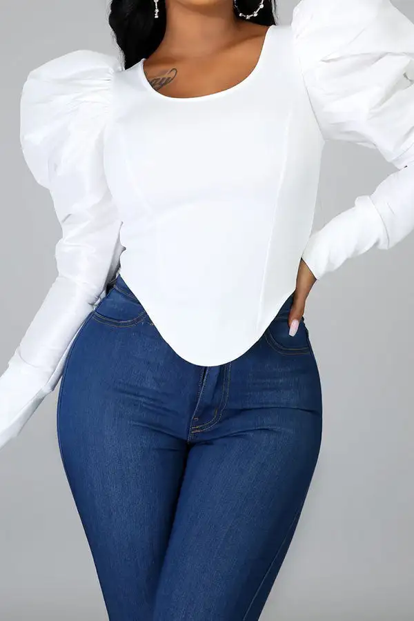  Elegant Irregular Princess Blouse