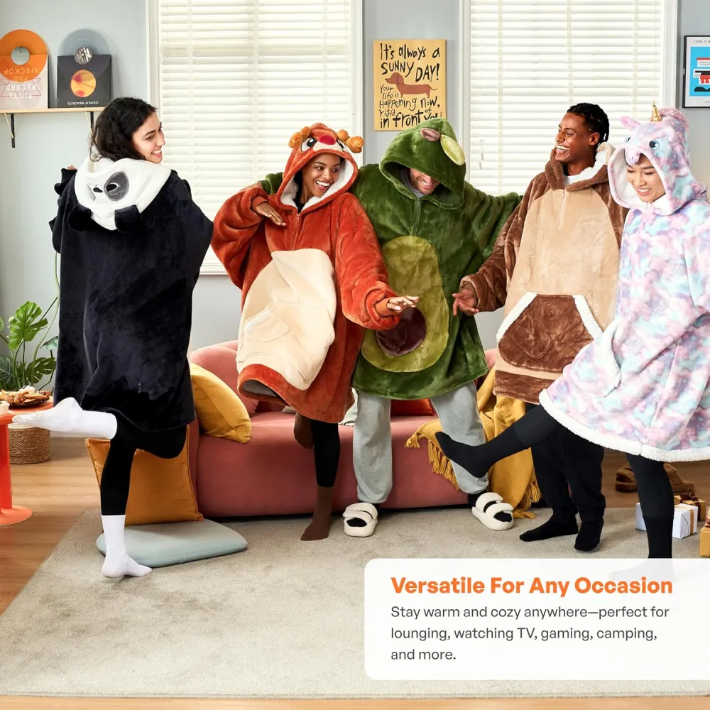 Panda Wearable Blanket Hoodie