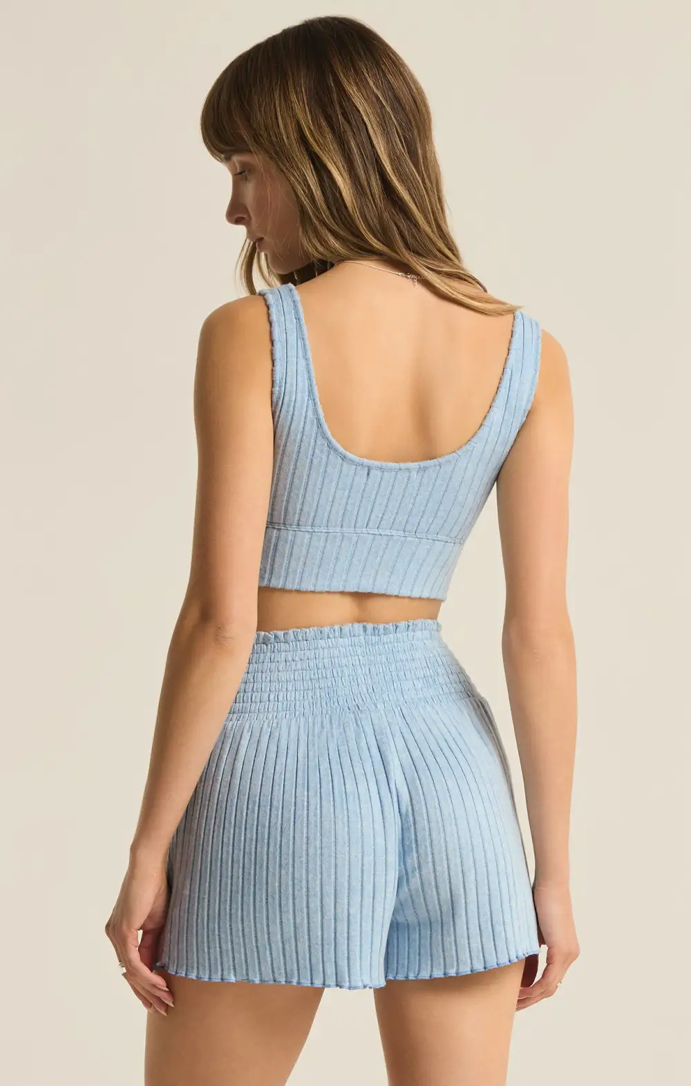 Zoe Silky Rib Tank Bra