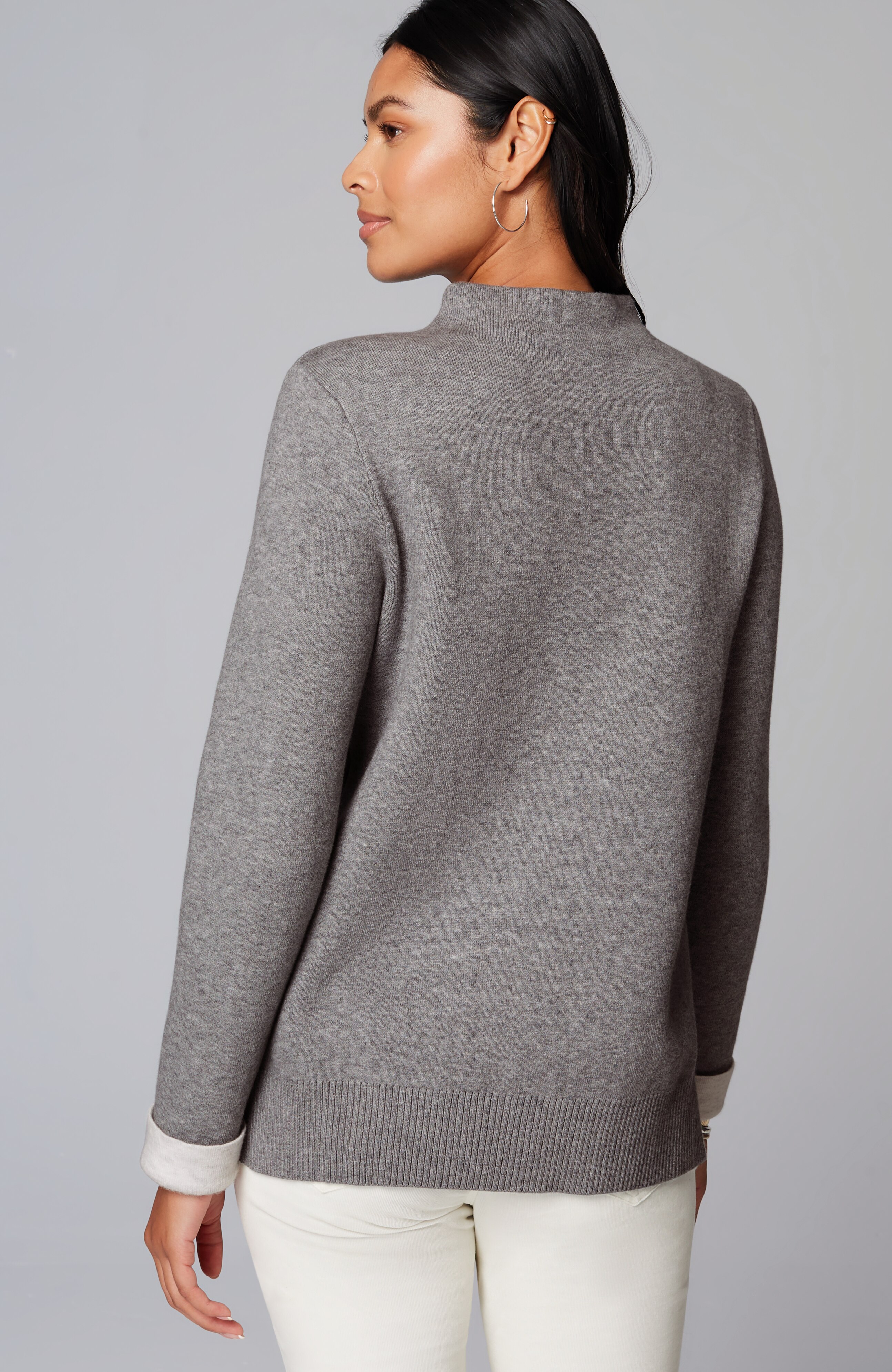 Majestic Funnel-Neck Sweater