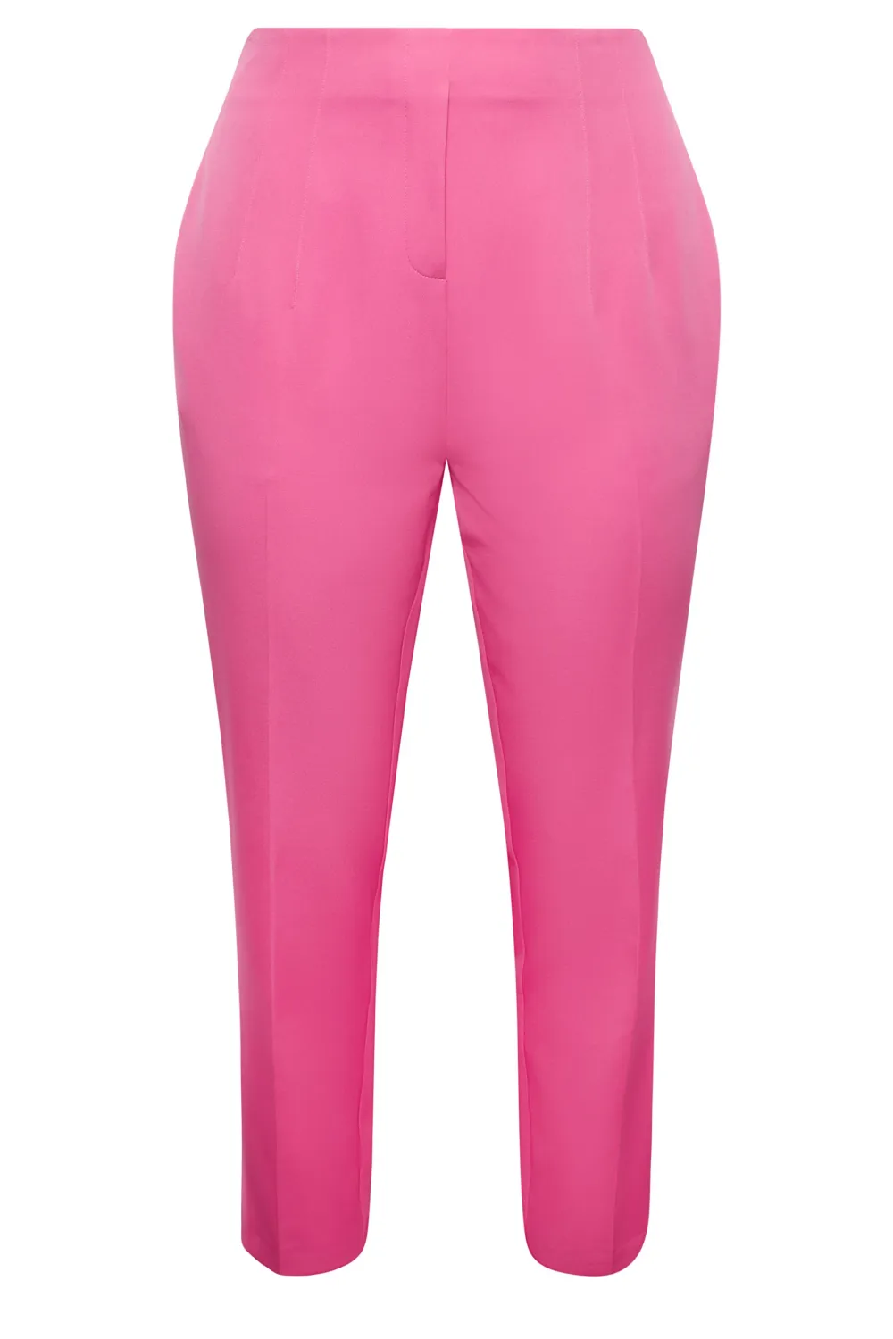 YOURS Curve Green Darted Waist Tapered Trousers