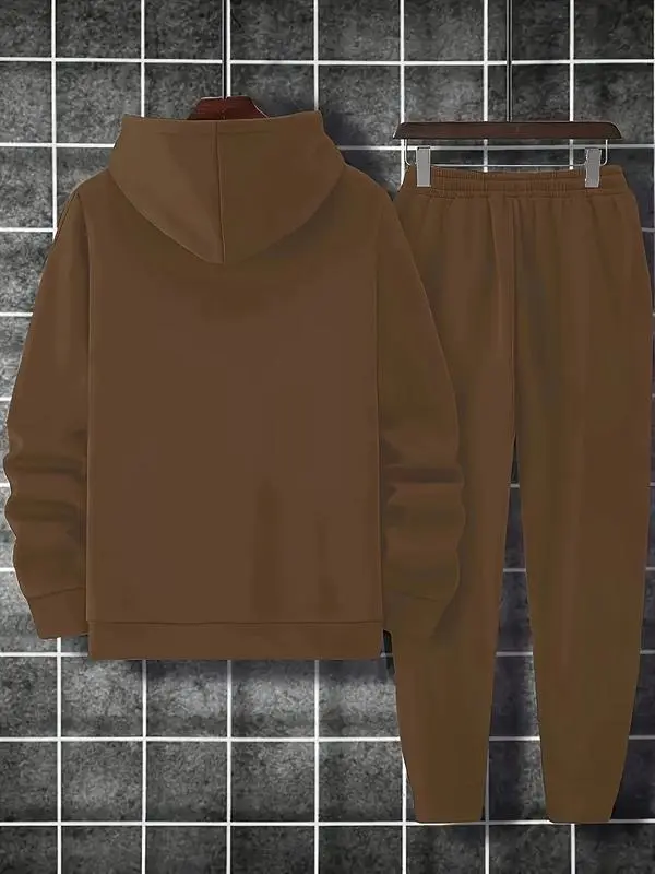 Casual Hoodie And Sweatpants Set