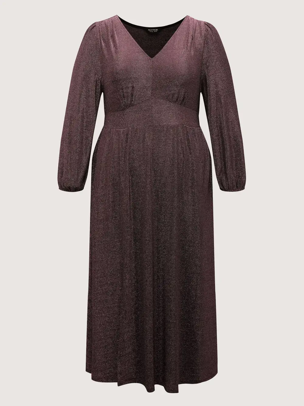 Heather Stretchy Split Hem Pockets Maxi Dress