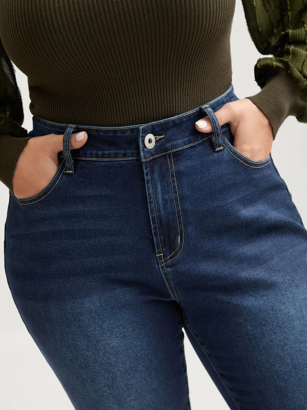 Butt-Lifting Sculpted Bootcut Jeans