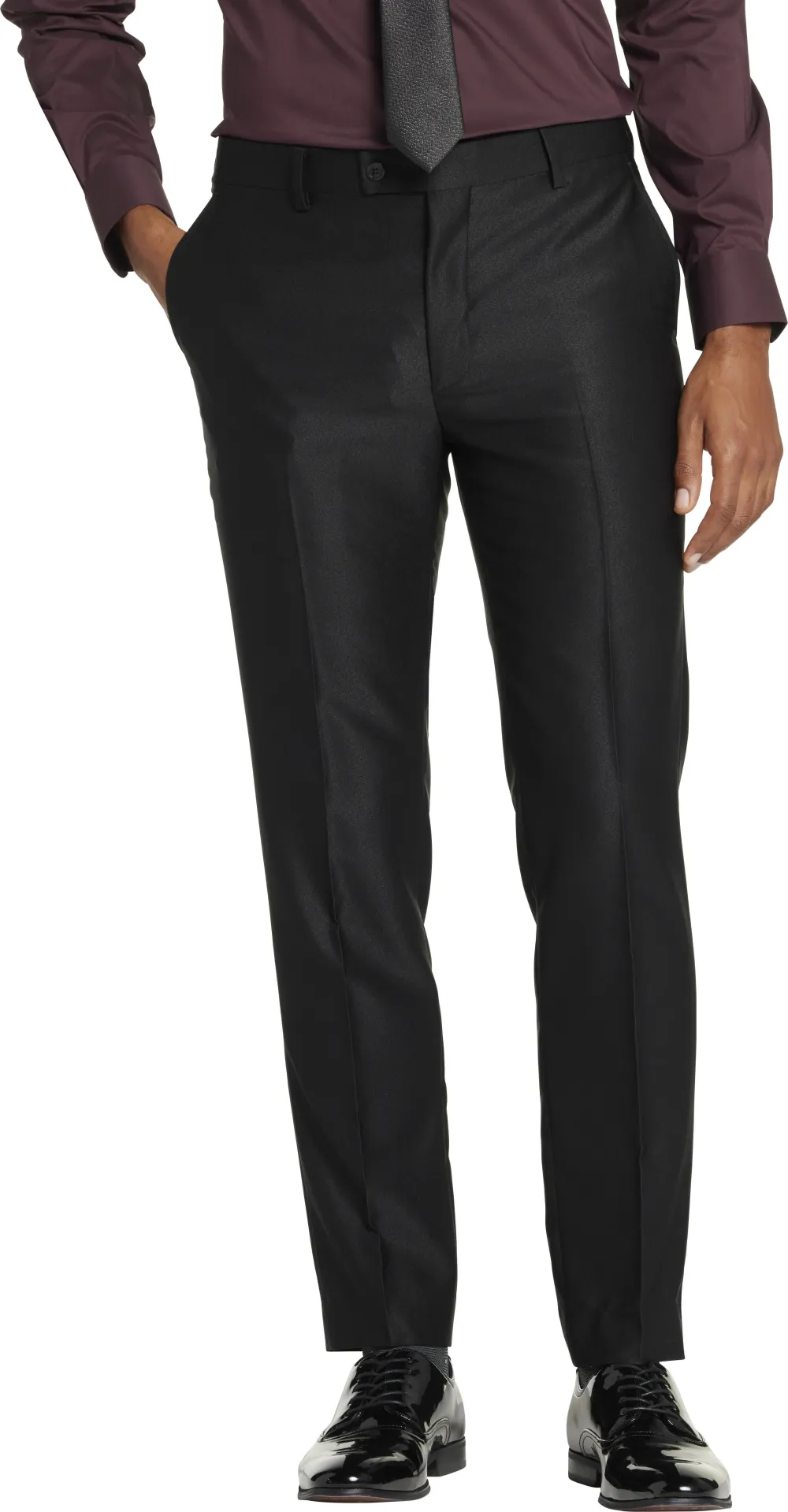 Egara Modern Fit Shiny Suit Pants