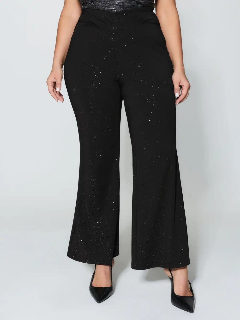 Sequin V-Shaped Waistband Pants
