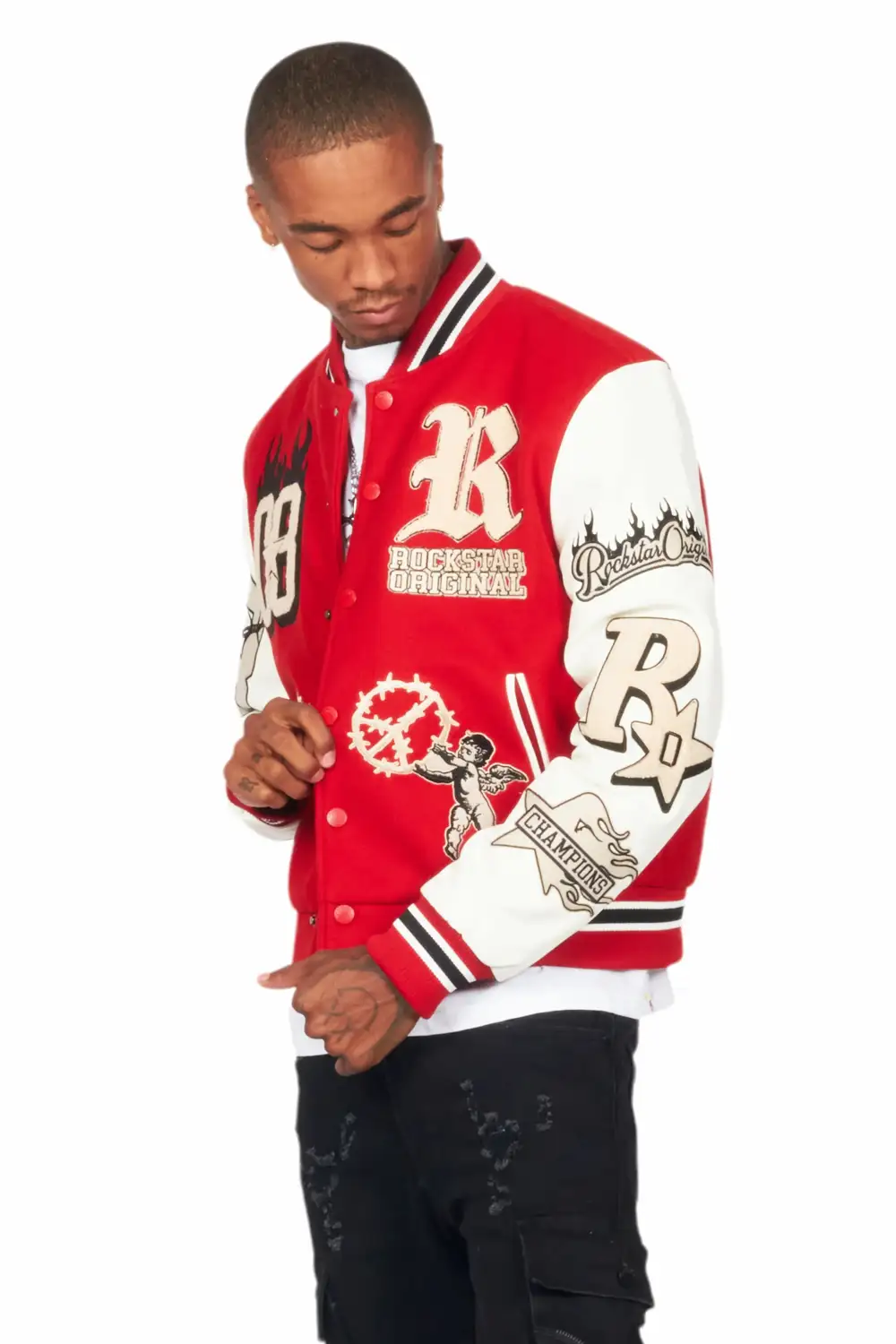 Rune Red Varsity Jacket