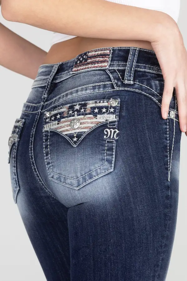 Americana Flag Bootcut Jeans