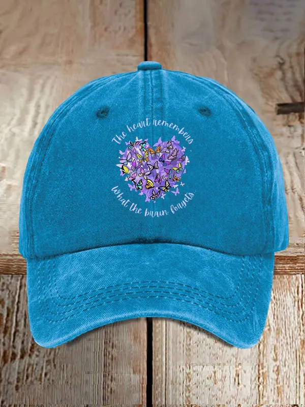 Alzheimer'S Awareness Print Casual Baseball Cap