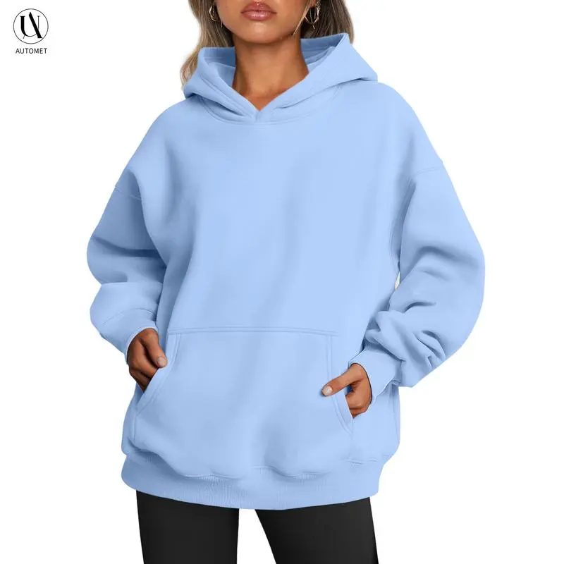 Women’s Oversized Hoodie – Fleece Pullover Sweatshirt with Pocket