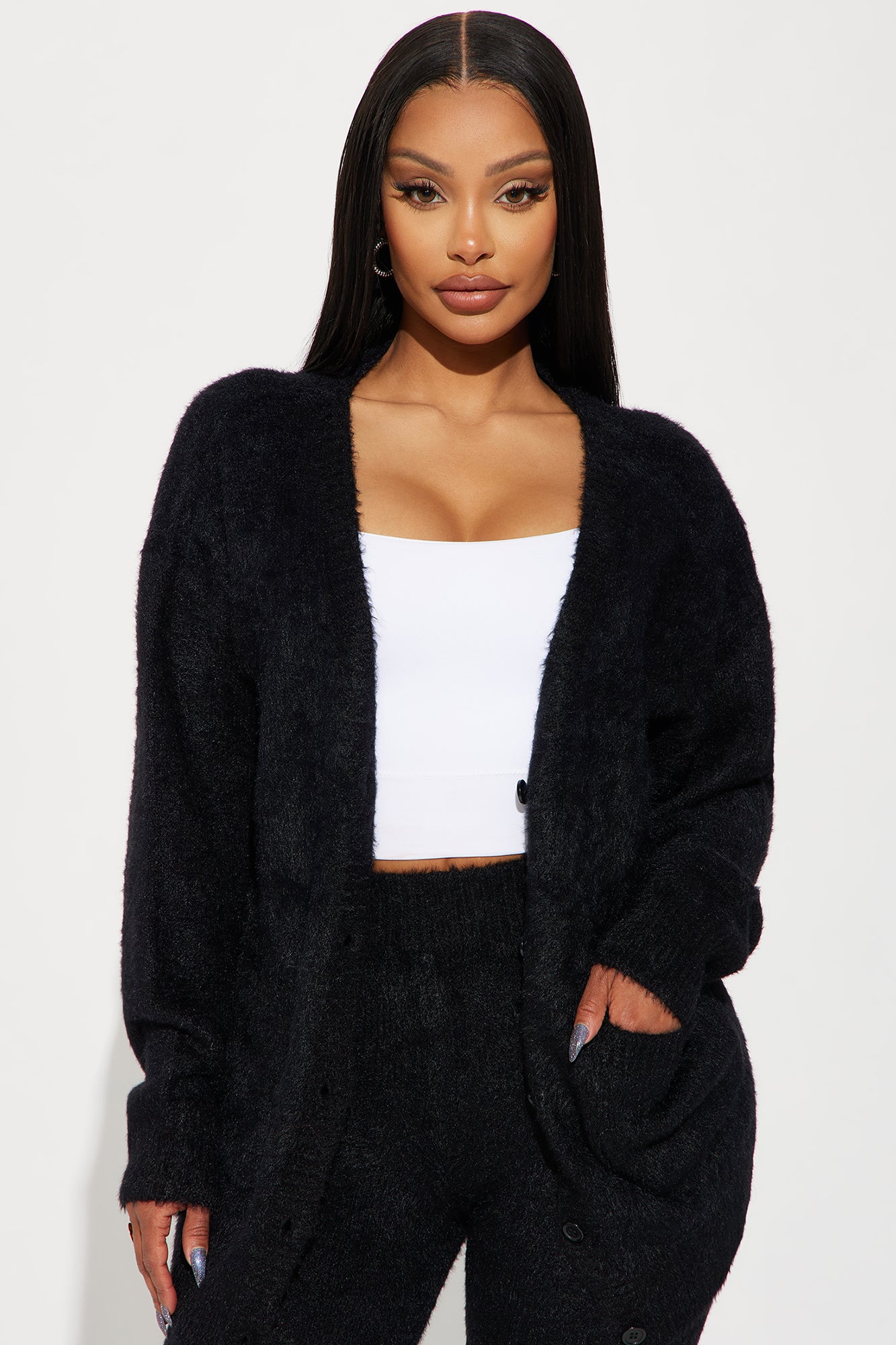 Lola Sweater Legging Set - Black