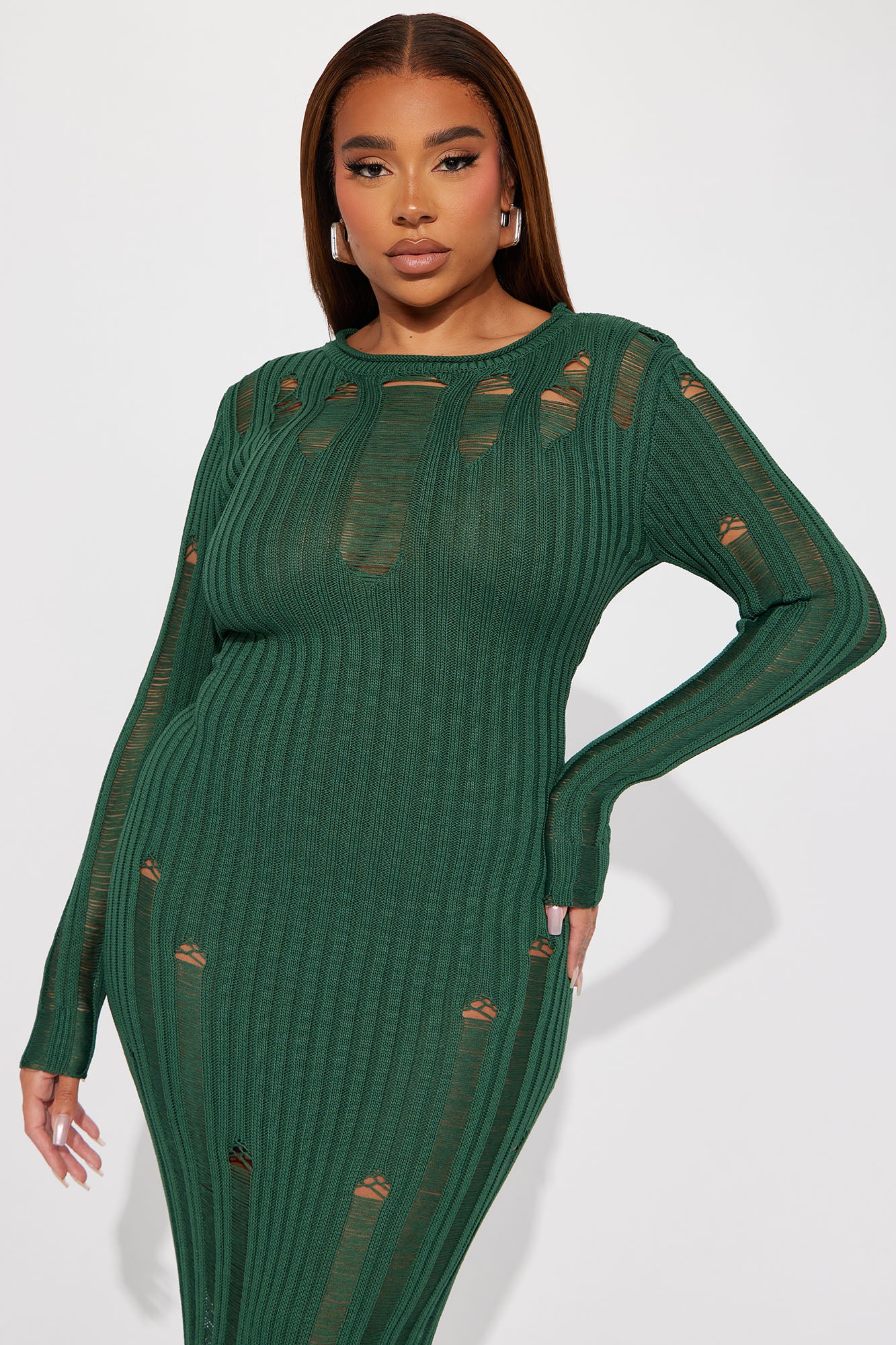 Alani Sweater Maxi Dress - Hunter