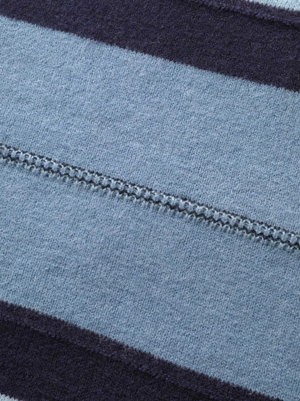 Striped Print Color Contrast Pullover