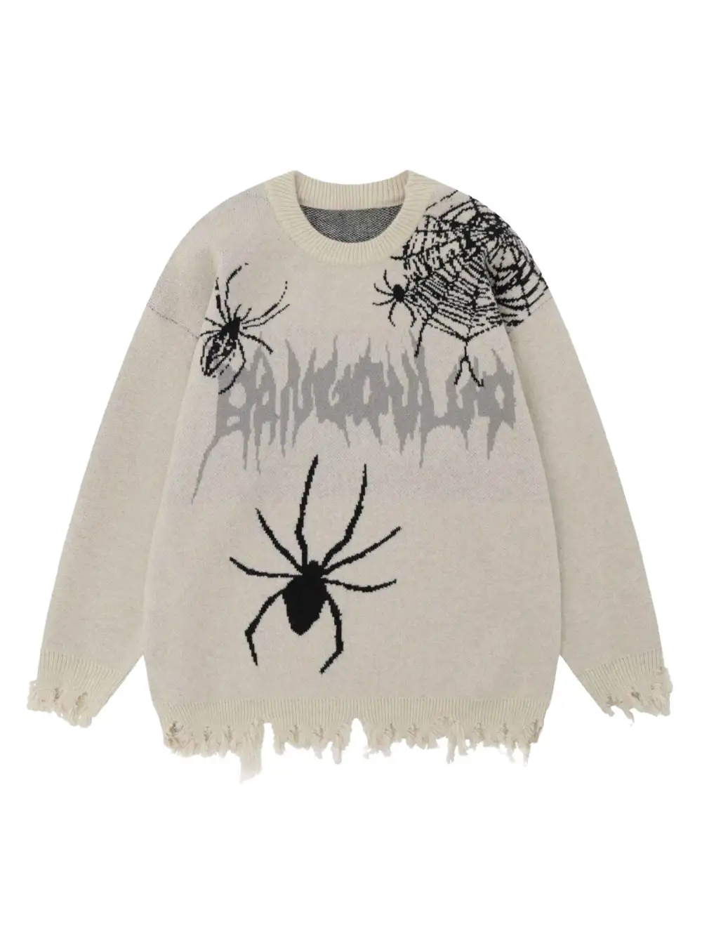 High Street Spider Web Jacquard Sweater - 1976