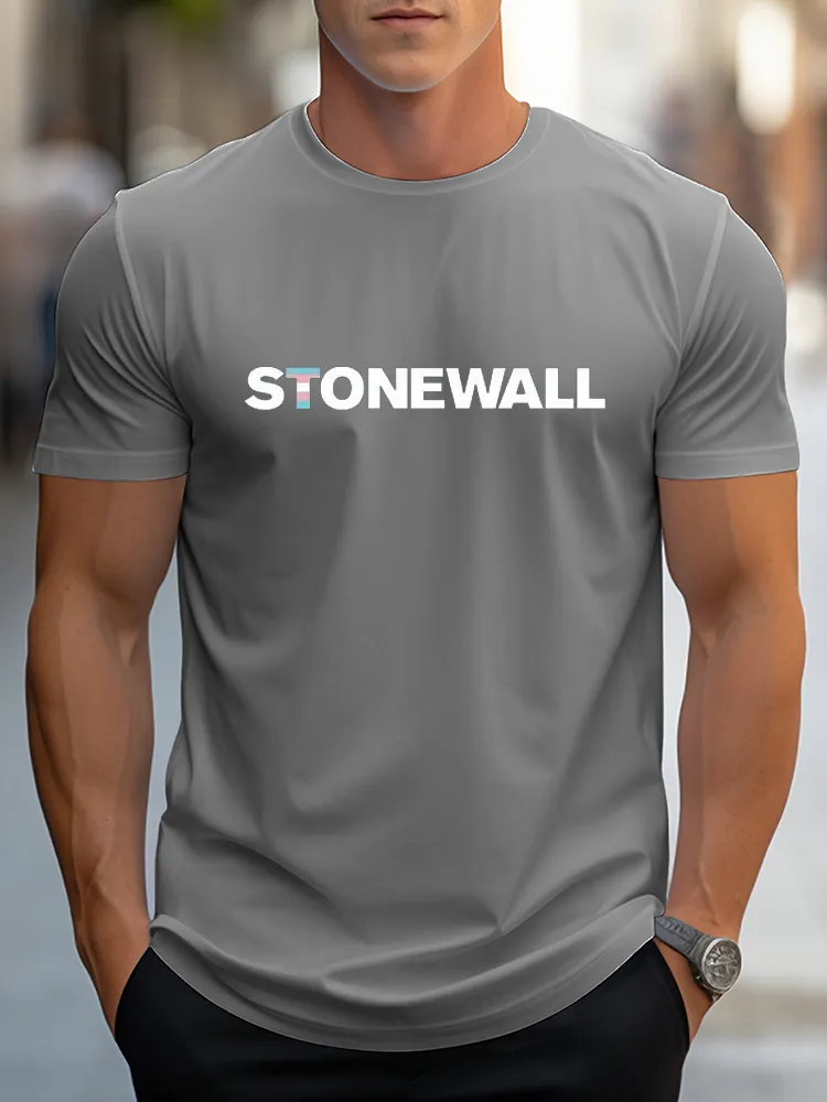 Pure Cotton Round-Neck Short-Sleeved Shirt Stonewall T-Shirt