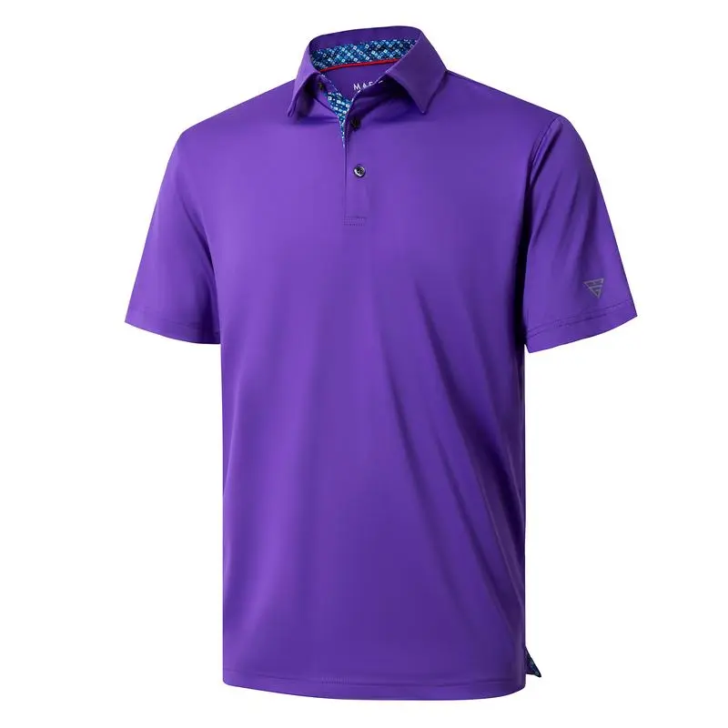 Mens Polo Shirts Short Casual Dry Fit Performance Designed Collared Golf Polo Shirts for Men Plus Size Men's Tops