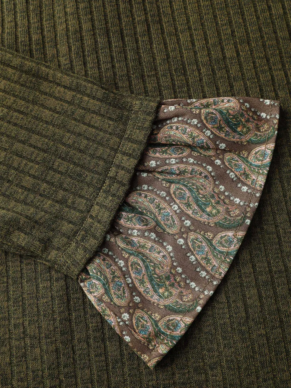 Floral Layered Slit Button Detail T-Shirt