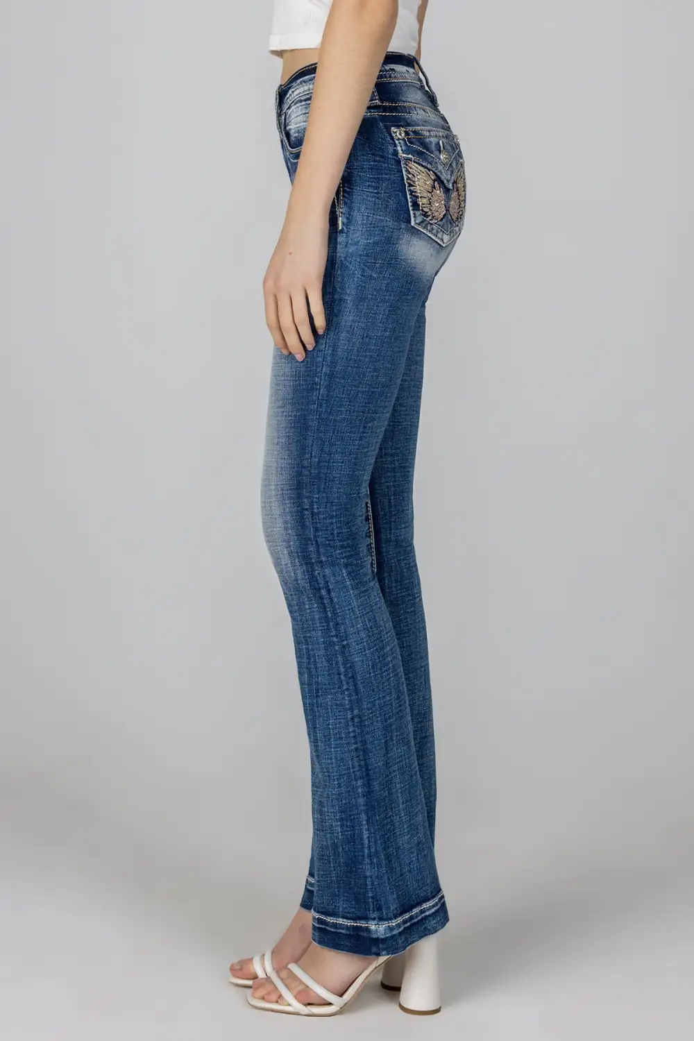 Pastel Angel Wing Bootcut