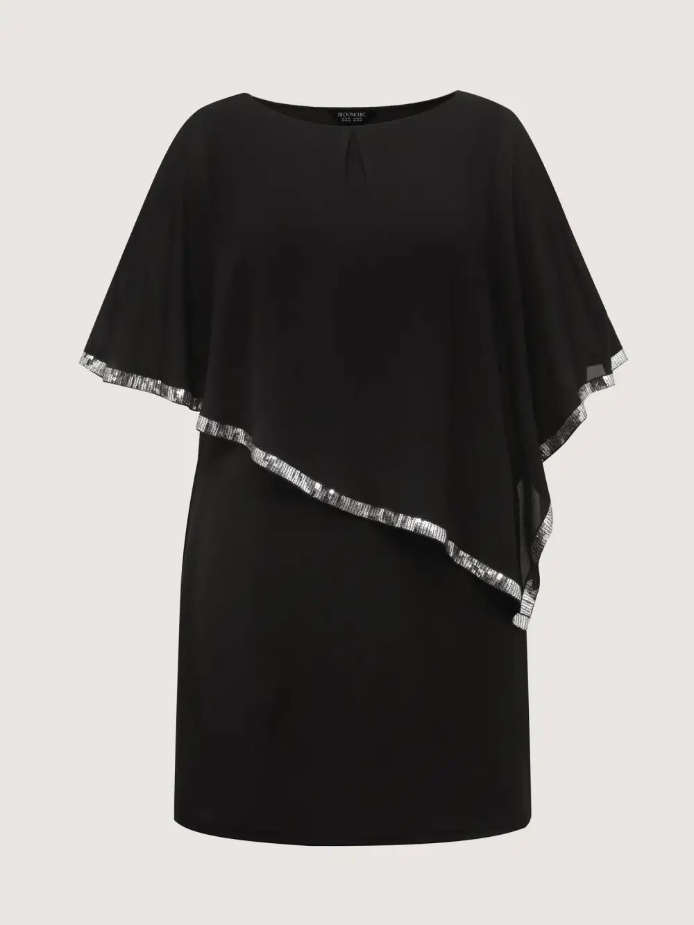 Layered Tummy-Friendly Chiffon Midi Dress