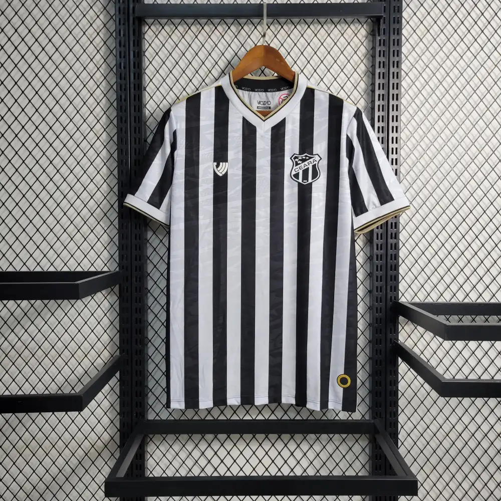 Camisa Ceará Home 23/24 - Preta e Branca