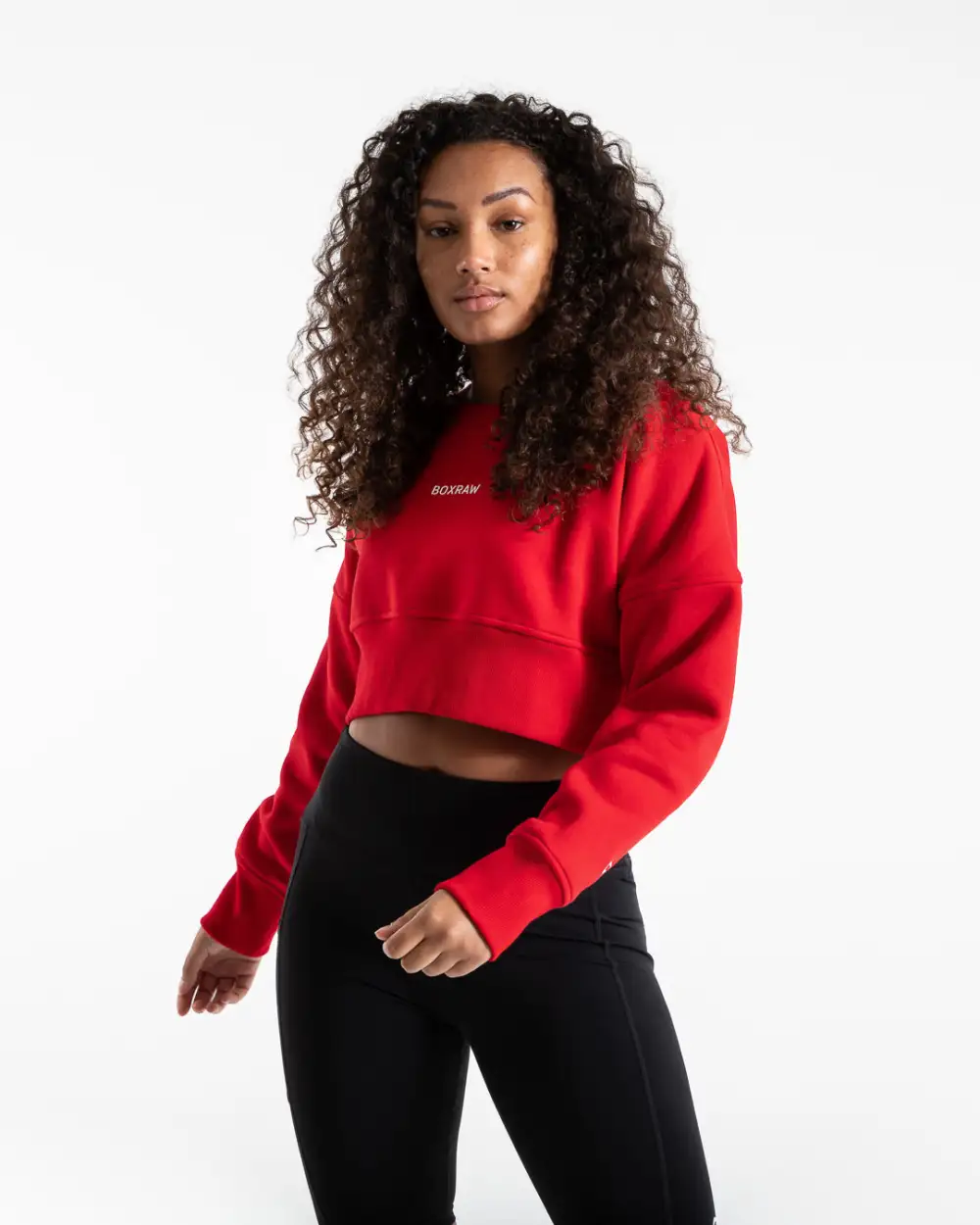 Johnson Cropped Sweatshirt - Red