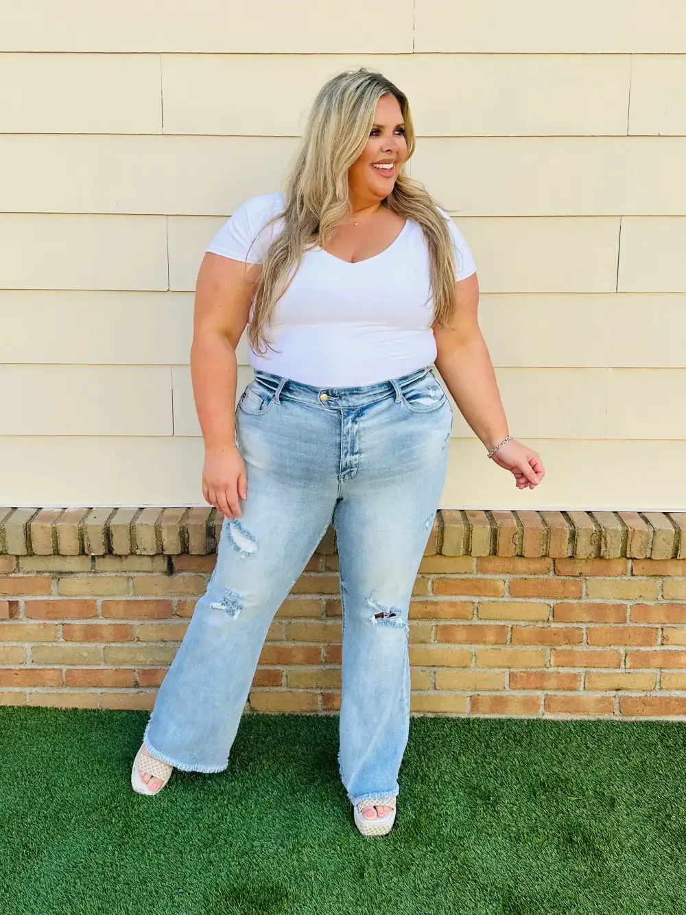Judy Blue Look Good, Feel Better Flare Jeans