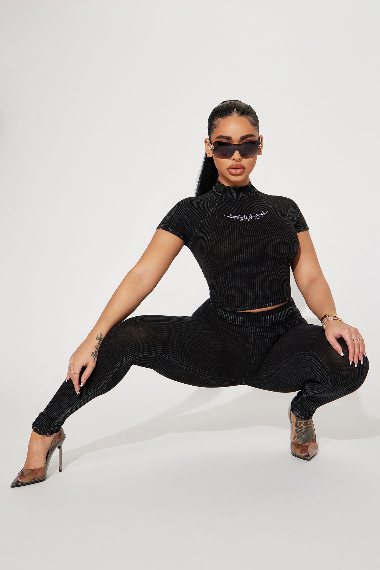 Dare Moment Legging Set - Black