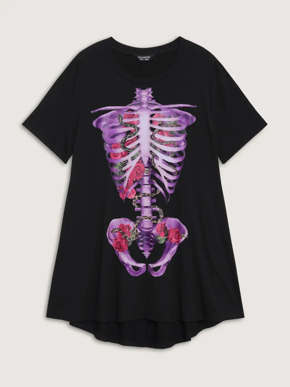 Spooky Skull Supersoft Tunic Mini Dress